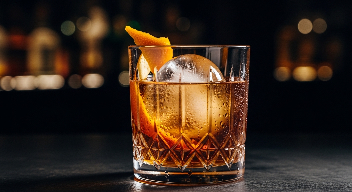 AI-generated craft cocktail photography