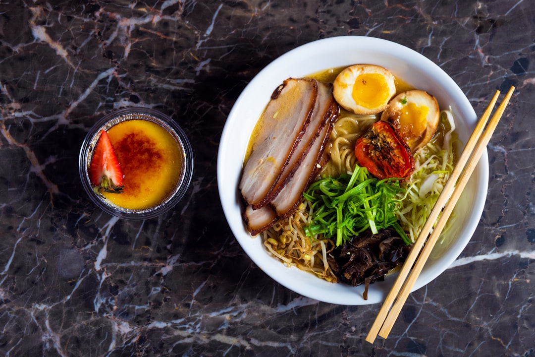 AI-generated Japanese ramen photography